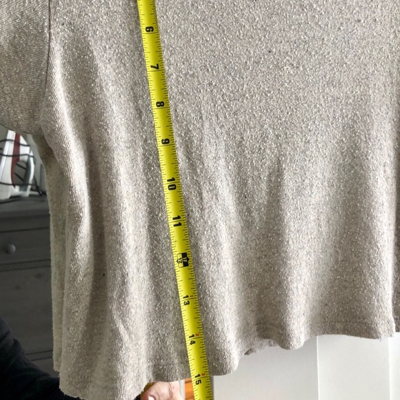 OZMA of California Lou tee Silk Noil heather grey S - Picture 7 of 7